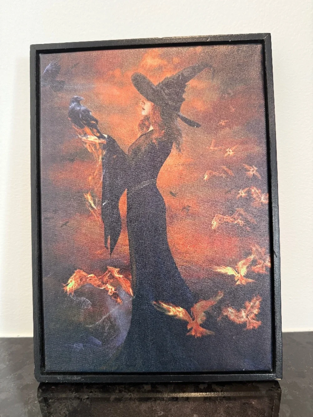 Witch Wall Art Decor Canvas Halloween Michaels Ashland Midnight Moon Raven